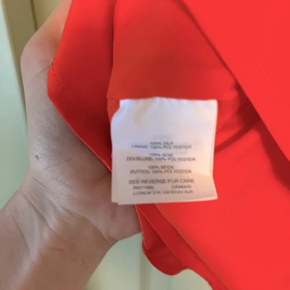 J.Crew Silk Tie Strap Babydoll Swing Top | Size 4